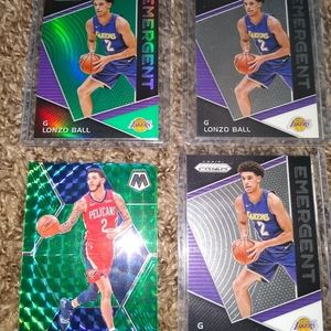 Lonzo Ball Basketball Card Lot NBA